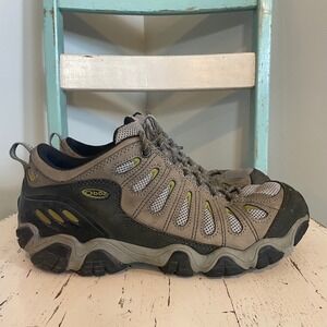 Oboz Sawtooth Hiking Trail Shoes Men Gray Lace Up Outdoor Size 11 Leather